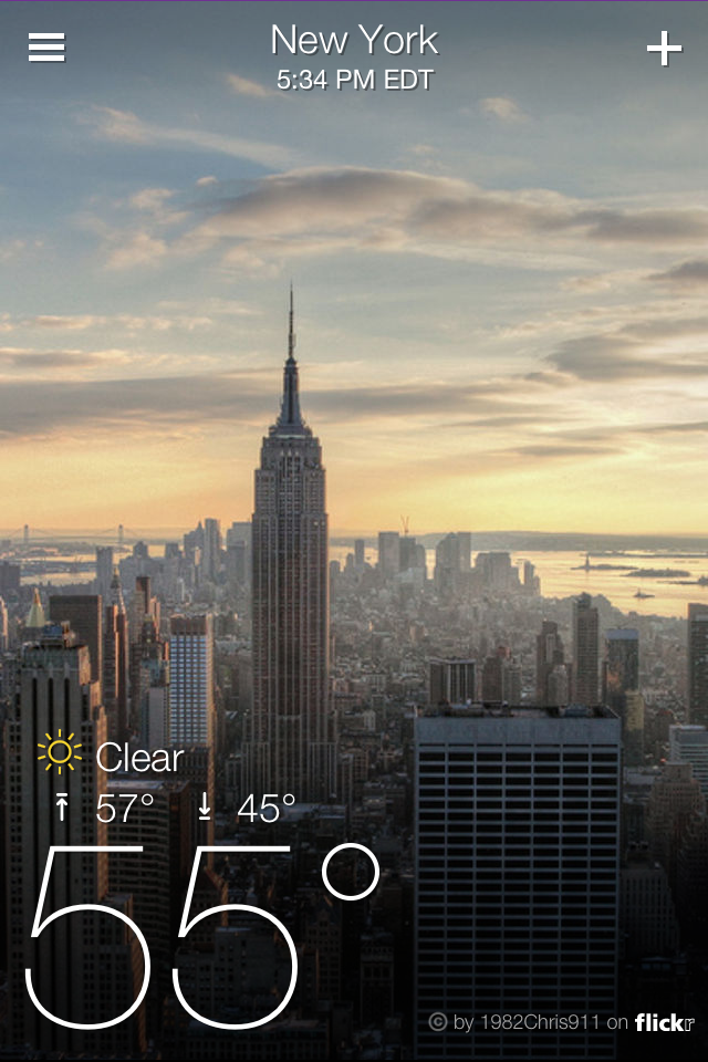 Yahoo! Weather